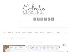 Tablet Screenshot of eclecticmomsense.com